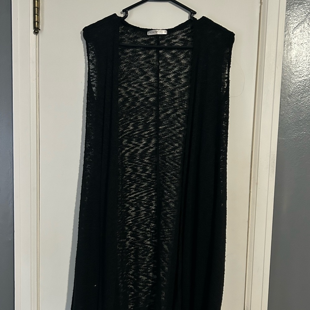 Honey and Lace Black Vest